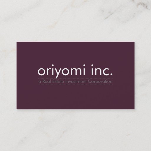 Customizable CUSTOM DESIGN 5 plain modern simple smart eggplant Business Card Templates