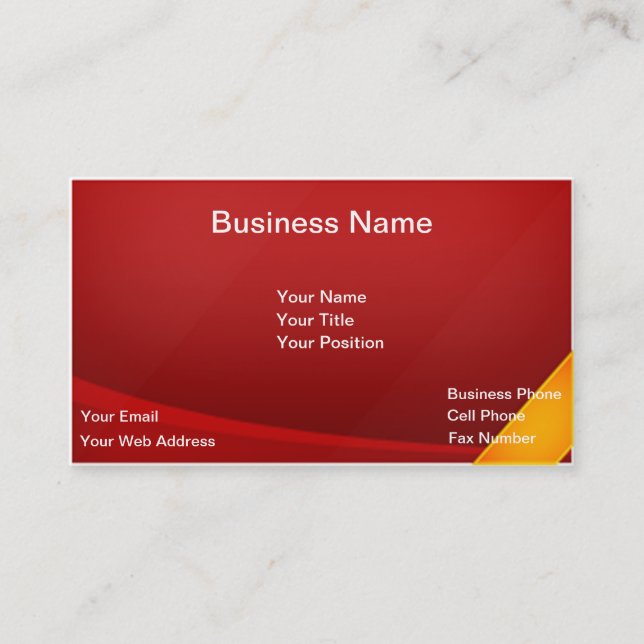 Custom Design All Purpose Business Cards (Front)