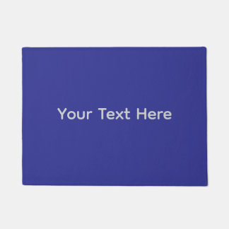 Custom design blue doormat