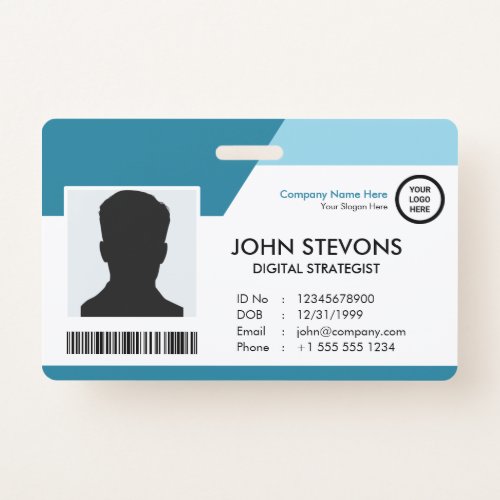 Custom Design Branded Professional Employee ID Badge