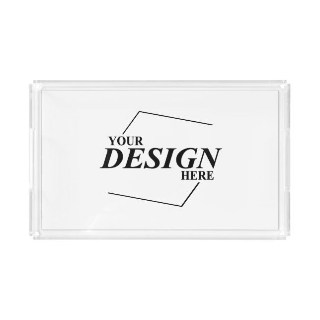 Custom Design Create Your Own Template Acrylic Tray (Front)