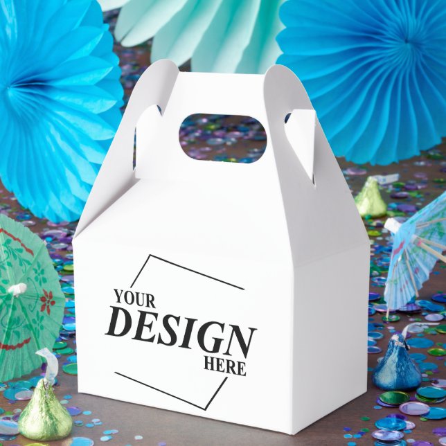Custom Design Create Your Own Template Favor Boxes (Party)