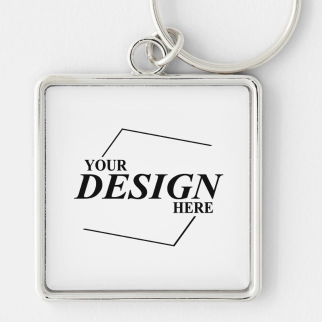 Custom Design Create Your Own Template Keychain (Front)