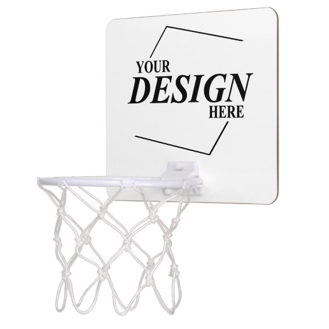 Custom Design Create Your Own Template Mini Basketball Hoop (Left)