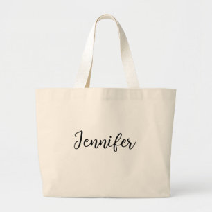 Custom Design , custom text Personalized large  Tote Bag