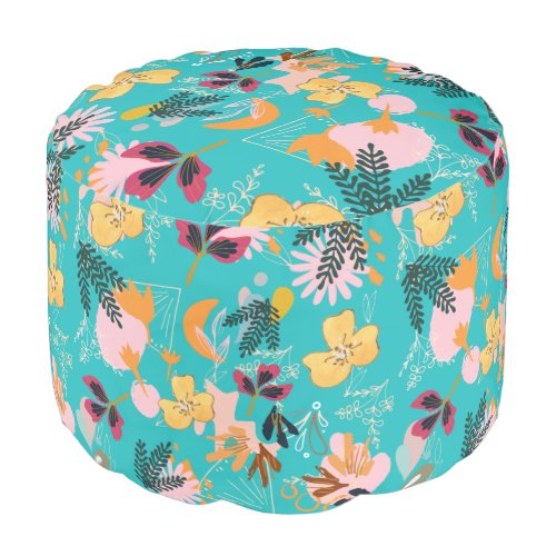 Custom design DIY Create your own trendy blue Pouf