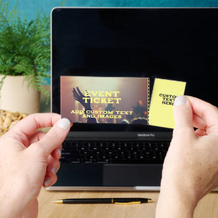 Custom Design Event Ticket With Stub
