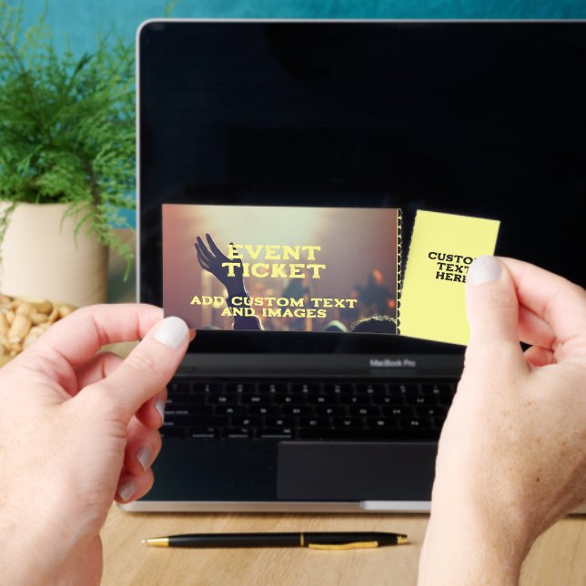 Custom Design Event Ticket With Stub (Insitu (HandHeld))