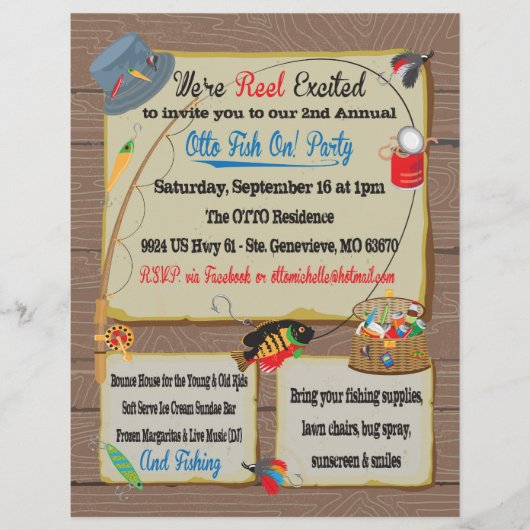 Custom design Fishing letterhead (Front)