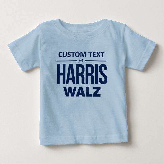 Custom Design for Harris Walz Baby T-Shirt (Front)