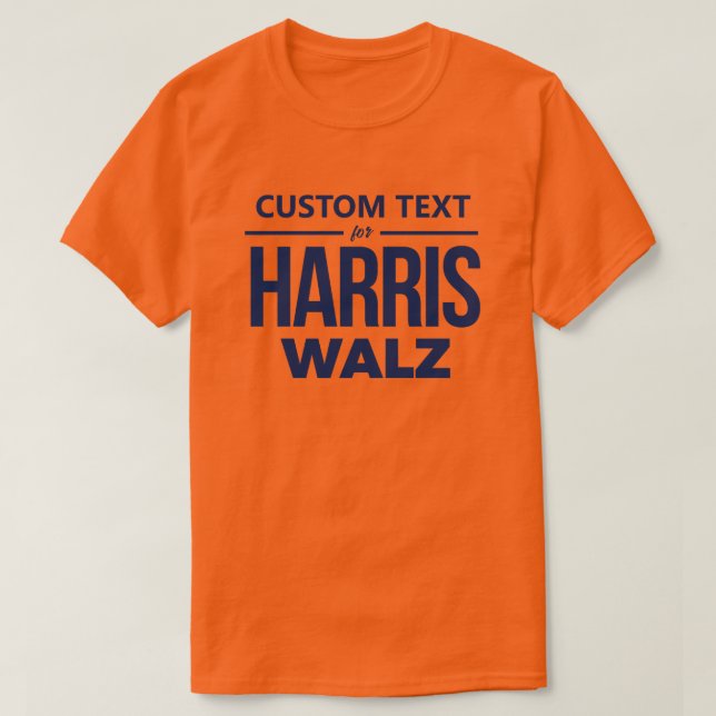 Custom Design for Harris Walz T-Shirt (Design Front)