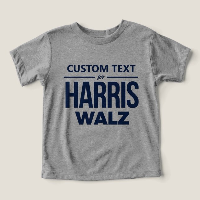 Custom Design for Harris Walz Toddler T-shirt (Design Front)