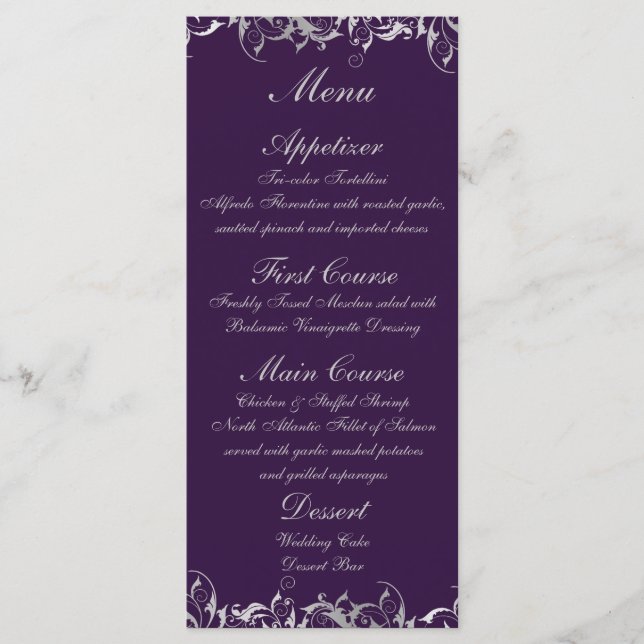 custom design menu (Front)