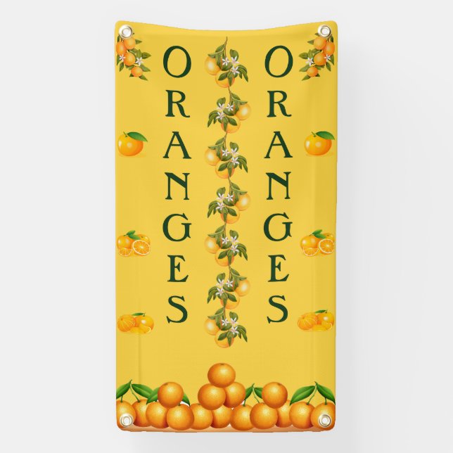 Custom Design Oranges For Sale Vertical Banner (Vertical)