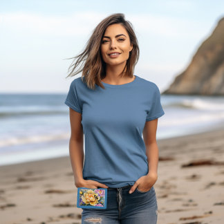 Custom Design (Personalize) Peonies and the Bee Trifold Wallet