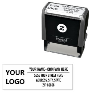 Custom Design Self-inking Stamp Logo Name Address