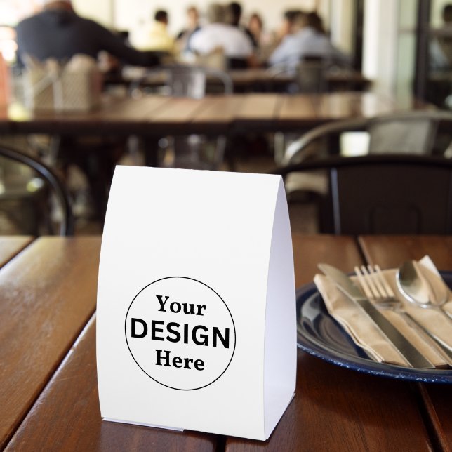 Custom Design Table Tent Sign for Events (Insitu(Restaurant))