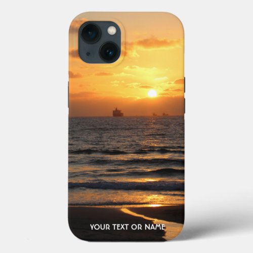 Custom Design With Your Own Photo And Your Text iPhone 13 Case