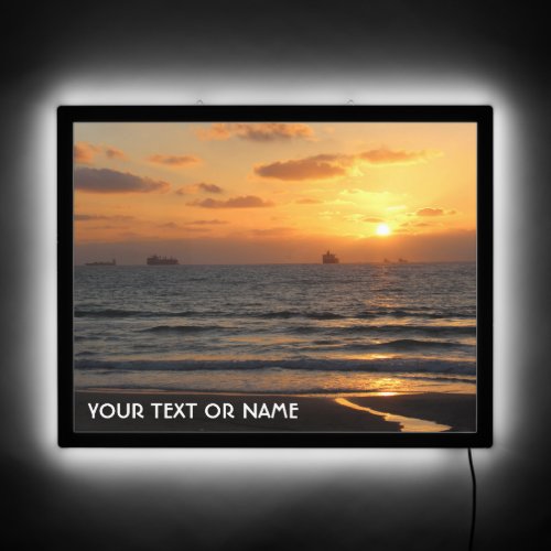 Custom Design With Your Own Photo And Your Text LED Sign