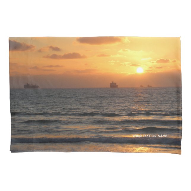 Custom Design With Your Own Photo And Your Text Pillow Case (Front)