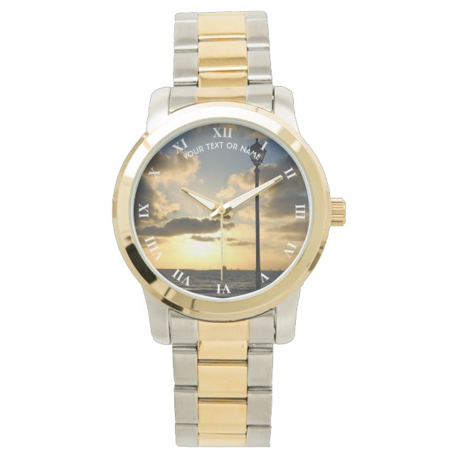 Custom Design With Your Own Photo And Your Text Watch (Front)