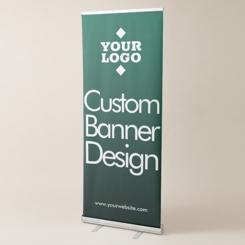 Custom Design  Your Logo Here Retractable Banner