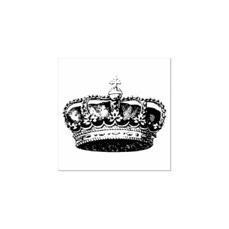 Custom Design Your Logo l Personalize Crown w/Text Rubber Stamp