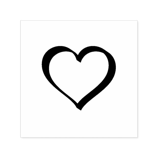Custom Design Your Logo l Personalize Heart w/Text Self-inking Stamp (Design)