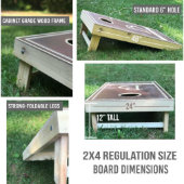Custom Design Your Own Cornhole (Board Specs)