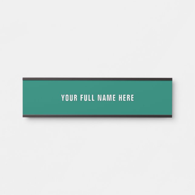 Custom Design Your Own Name Door Sign Template (Front)