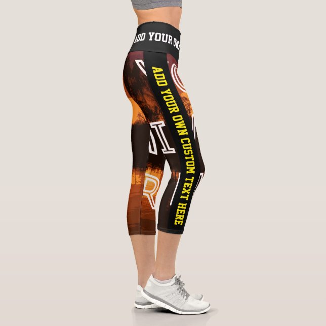 Custom Design Your Own Yoga Gym Leggings (Right)