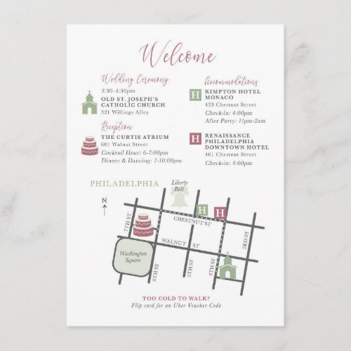 CUSTOM Designed Map Enclosure Card for Kathryn