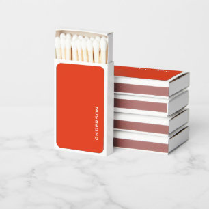 Custom Designed Name Matchboxes for Celebrations