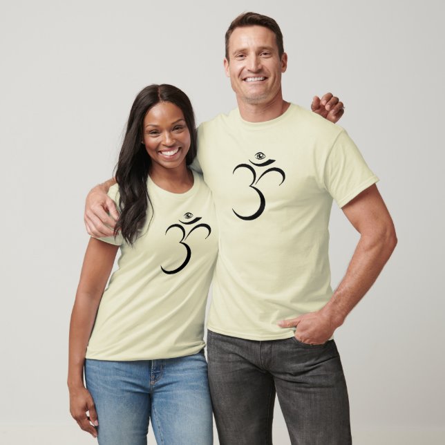 Custom Designed Third Eye Om T-Shirt (Unisex)