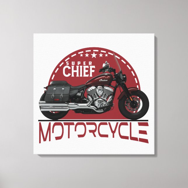 Custom Designer Apparel & Accessories SUPER CHIEF Canvas Print (Front)