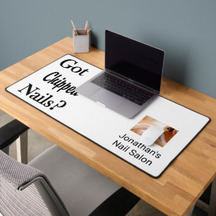 Custom Desk Mat for Salon Owner Barber Nail Salon