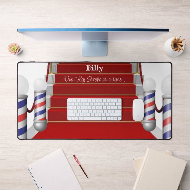 Custom Desk Mat for Salon Owners Barber (Office 1)