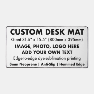 Custom Desk Mat - Giant Desk Protector Pad 31.5"
