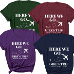 Custom Destination Travel Family Girls Trip Vacay T-Shirt<br><div class="desc">Embark on an unforgettable adventure with our Custom Destination Travel Family Girls Trip Vacay T-Shirt, the perfect attire for creating lasting memories with your favorite travel companions. Whether you're celebrating a custom birthday trip, a family getaway, or a girls' trip of a lifetime, these personalized shirts are a must-have for...</div>