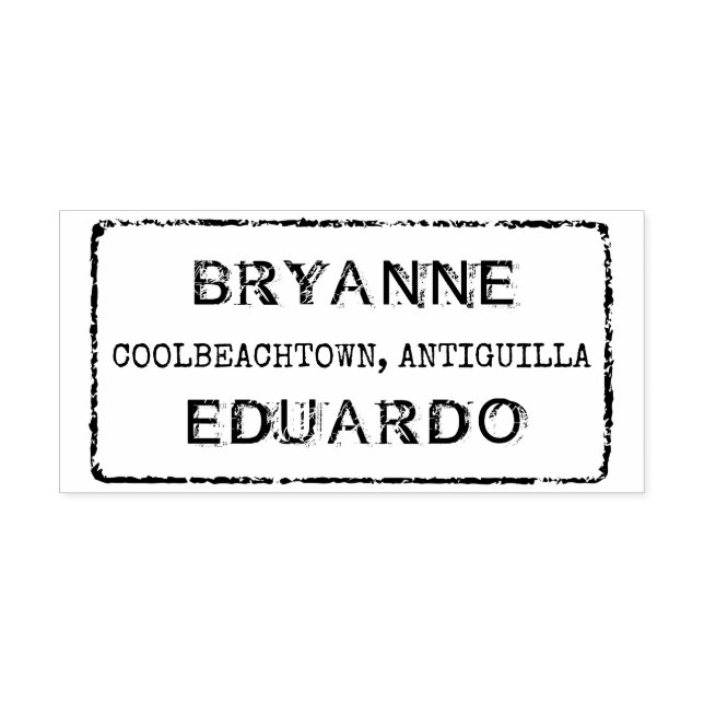 Custom Destination Wedding Faux Passport Stamp (Imprint)