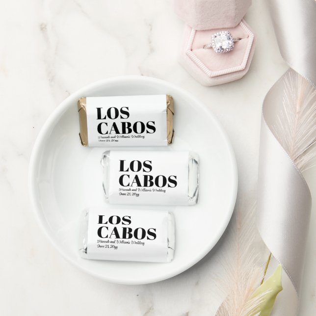 Custom Destination Wedding Welcome to Los Cabos Hershey's Miniatures (Wedding)