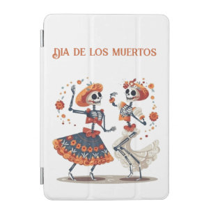 Custom Día de los Muertos Dancing Skeleton Couple iPad Mini Cover