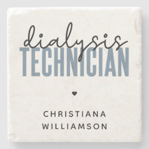 Custom Dialysis Technician   Nephrology Tech Gifts Stone Coaster