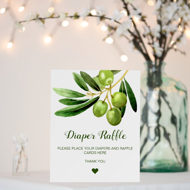 Custom Diaper Raffle, Cards, Gifts and Favor Foam Board (In Situ (Wedding))