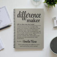Custom Difference Maker Definition Thank You Gift