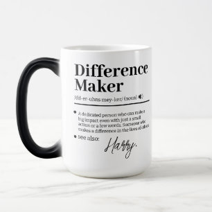 Custom Difference Maker, Mentor Appreciation Gift Color Morph Mug