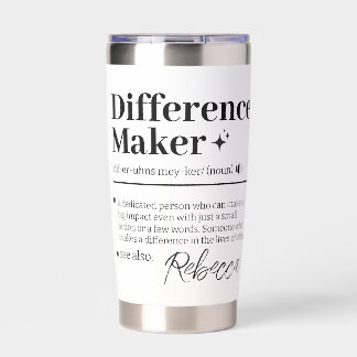Custom Difference Maker, Mentor Appreciation Gift  Insulated Tumbler