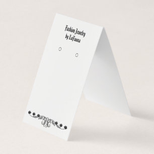 Custom Dignified Self-Stand Earring Display Cards