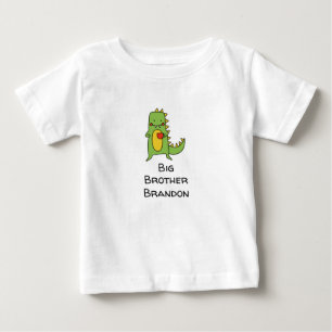 Custom Dinosaur Baby Boy T-Shirt – Big Brother Tee