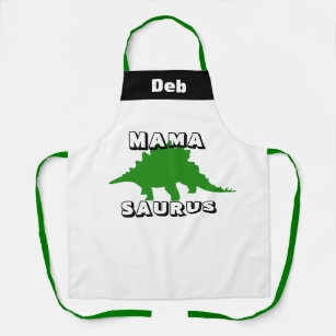 Custom Dinosaur personalized aprons for family